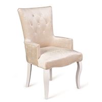 Кресло Виктория Эмаль белая/30 Бежевый