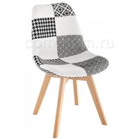 Стул деревянный Mille черный / белый
