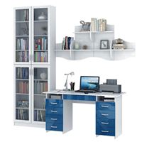 Уголок школьника Милан УШ-10Я-02 Глянец белый / синий