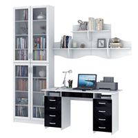 Уголок школьника Милан УШ-10Я-02 Глянец белый / чёрный