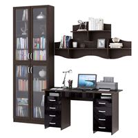 Уголок школьника Милан УШ-10Я-02 Глянец венге / чёрный