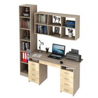 Уголок школьника Милан УШ-10Я-04 Глянец дуб сонома / бежевый