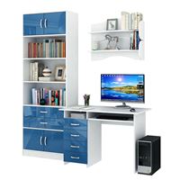 Уголок школьника Милан УШ-3-01 Глянец белый / синий