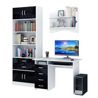 Уголок школьника Милан УШ-3-01 Глянец белый / чёрный