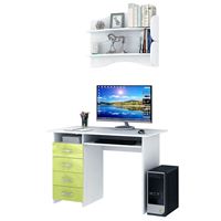 Уголок школьника Милан УШ-3-03 Глянец белый / лайм