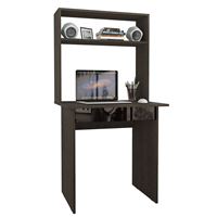 Стол компьютерный Милан-2Я Глянец, с надставкой венге / чёрный