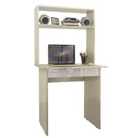 Стол компьютерный Милан-2Я Глянец, с надставкой дуб молочный / белый