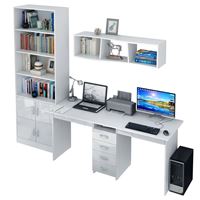 Уголок школьника Тандем УШ-2Я-02 Глянец белый / белый