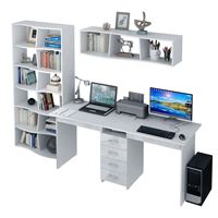 Уголок школьника Тандем УШ-2Я-03 Глянец белый / белый