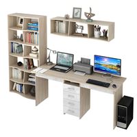 Уголок школьника Тандем УШ-2Я-03 Глянец дуб сонома / белый