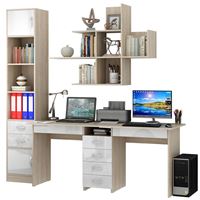 Уголок школьника Тандем УШ-2Я-06 Глянец дуб сонома / белый