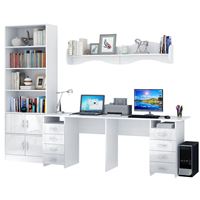 Уголок школьника Тандем УШ-3-02 Глянец белый / белый