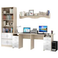 Уголок школьника Тандем УШ-3-02 Глянец дуб сонома / белый