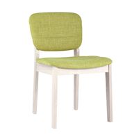 Стул FROST салатовый обеденный деревянный массив гевеи цвет беленый дуб