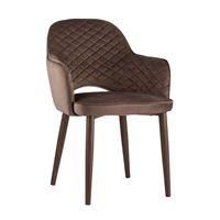 Стул Венера диамант велюр коричневый мебельная ткань велюр