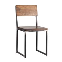 Стул Квадрум массив березы, потертости, стальной каркас,подпятники