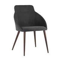 Стул Квини серый обивка плотная ткань, стальные ножки