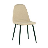 Стул Норман рогожка бежевый ножки металл