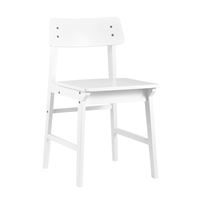 Стул обеденный ODEN WOOD из массива гевеи белый