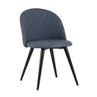 Стул обеденный Лион обивка синяя экокожа