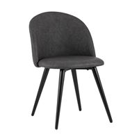 Стул обеденный Лион цвет темно-серый обивка экокожа