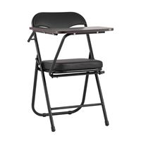 Стул складной с пюпитром Джон черный в экокоже