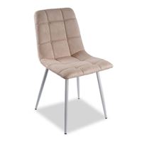 Стул Leset Скай Белый/Бежевый велюр