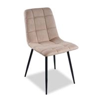 Стул Leset Скай Черный/Бежевый велюр