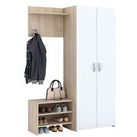 Прихожая Уно-71 дуб сонома / белый