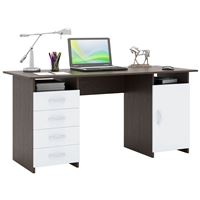 Стол письменный Милан-7 (0120) венге / белый