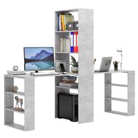 Стеллаж со столами Рикс-455 бетон