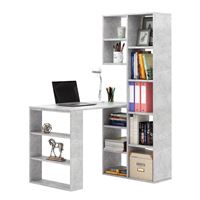 Стеллаж со столом Рикс-25 бетон