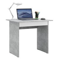 Стол письменный Милан-2Я бетон / белый