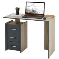 Стол письменный Слим-1 дуб крафт / серый