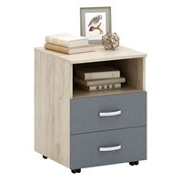 Тумба Альба-2 дуб крафт / серый