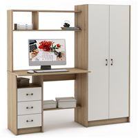 Компьютерный стол Август-16-Дуб-сонома/Белый