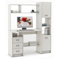 Компьютерный стол Август-4-Белый