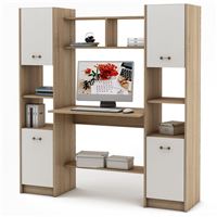 Компьютерный стол Август-5-Дуб-сонома/Белый