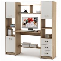 Компьютерный стол Август-6-Дуб-сонома/Белый