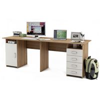 Письменный стол Лайт-13-Дуб-сонома/Белый