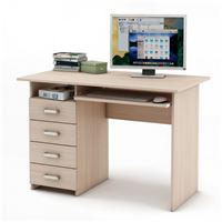 Письменный стол Лайт-4К-Дуб-молочный