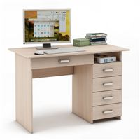 Письменный стол Лайт-5Я-Дуб-молочный