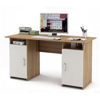 Письменный стол Лайт-6-Дуб-сонома/Белый