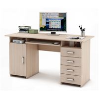 Письменный стол Лайт-7К-Дуб-молочный