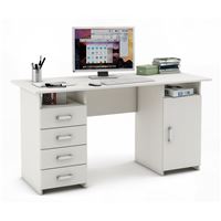 Письменный стол Лайт-8-Белый