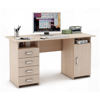 Письменный стол Лайт-8-Дуб-молочный