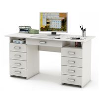 Письменный стол Лайт-9Я-Белый