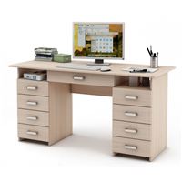 Письменный стол Лайт-9Я-Дуб-молочный