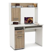 Письменный стол Остин-10-Белый/Дуб-сонома