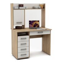 Письменный стол Остин-12Я-Дуб-сонома/Белый